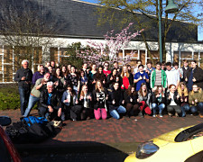 Gruppenbild vom Schüleraustausch Assen 2014